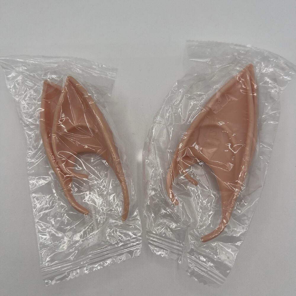 Gold Elf Fairy Tiara with Iridescent Gem & 4 Elf Ears Halloween Cosplay Princess - Picture 9 of 12